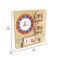 Flash Furniture Bright Beginnings Commercial Grade STEAM Wall Activity Board with Natural Finish and Multicolor Accents, Telling Time MK-ME09609-GG - alternate 2
